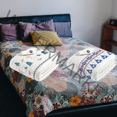 이메텍 1인용 전기요 싱글 캠핑용 차박 침대용 매트 워셔블 물세탁 여행휴대용 순면 바닥요, 버니