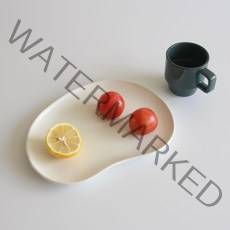 더플라토 브런치 캠핑 간식 혼밥 예쁜 플레이트 3color, 화이트