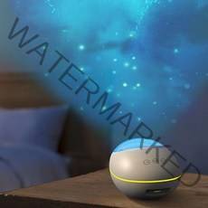 이엘이디 조약돌 바다 무드등 물속 파도 조명 오로라 무지개 예쁜 아이방 선물 수면등, 화이트