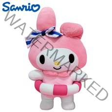 산리오인형 학사모 과일 프렌즈 생일케이크 왕관 가방고리 캐릭터 봉제 인형, 써머 마이멜로디 30cm