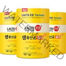 종근당건강 락토핏 생유산균 골드, 160g, 3개