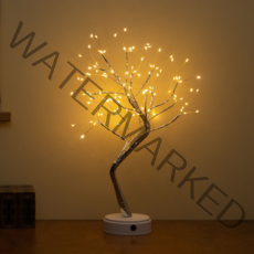 이코노미쿠스 LED 무선 감성 나무 침대 간접 조명 전등 수면등 무드등 크리스마스, 나무 (전구색)