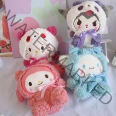쿠로미 폼폼푸린 마이멜로디 시나모몰 포차코 산리오인형, 25cm, 쿨로미(블러셔 포함)