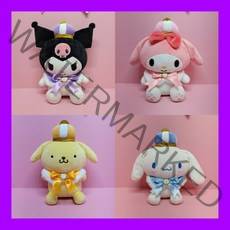 산리오 왕관인형 쿠로미 마이멜로디 시나모롤 폼폼푸린 중형, 01.왕관쿠로미