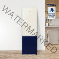 위니아 수납이편한 상냉장 하냉동 냉장고 나만의취향 컬러냉장고 유광글래스 가변형도어 322리터