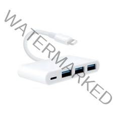 아이패드 미니 5 8핀 멀티 컨버터 USB 3.0 3포트, IH154-멀티 컨버터