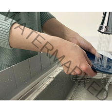 한샘 실리콘 싱크대 워터펜스 물받이 세면대 물튀김 물튐 방지 씽크볼 흡착 설거지 물막이, 오너물산 고딕체