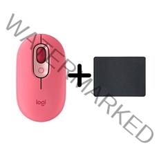 로지텍 POP 무선 블루투스 무소음 마우스 병행 + 마우스패드 세트, 하트브레이커