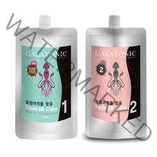 갈라토닉 새치용 오징어먹물 1제 500ml + 2제 500ml, 4N 자연갈색, 1세트