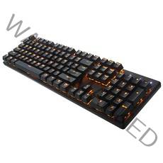 앱코 HACKER 단일 LED 축교환 게이밍 기계식 키보드 적축, K590, 블랙