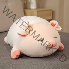 네이처타임즈 안고자는 실눈 돼지 인형, 혼합색상, 80cm