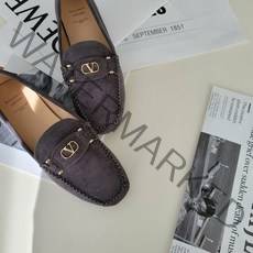 스웨이드 명품라인 럭셔리 여성 로퍼 단화 금장 포인트 블로퍼