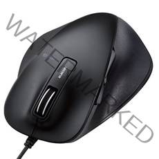 엘레컴 BlueLED 저소음 유선 마우스 L, M-XGL10UBSBK, 블랙