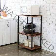 가구레시피 DIY 스마트 렌지대 3단, 멀바우월넛