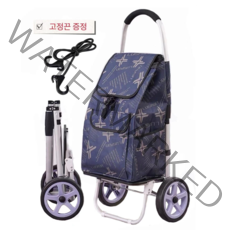 래빗마미 다목적 접이식 장바구니 쇼핑카트 남색, 10