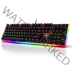 리드래곤 KALI RAINBOW 게이밍 키보드 갈축, K577R, 블랙