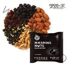 맛있는 산과들에 검은콩 하루견과 모닝너츠블랙에디션 100봉 추석선물, 모닝너츠블랙에디션100낱봉, 상세설명 참조