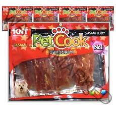 펫쿡 대용량 강아지육포 간식 300g x 5봉, z03.치킨꽈베기사사미300g x5봉