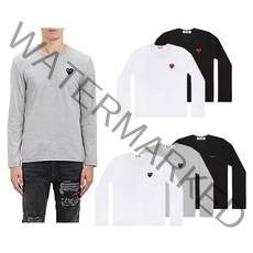 꼼데가르송 PLAY 긴팔티셔츠 레드_블랙하트 (멘즈)