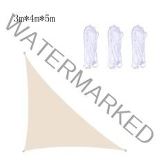 옥상가림막 코스트코 천막 가제보 쉘터 옥상 그늘막 옥스포드 천 그늘 항해 직사각형 직각 삼각형 온실 정원 테라스 그늘 전망대 원예 차양 그물 그늘 돛 그물, 중국, 베이지 3x4x5m