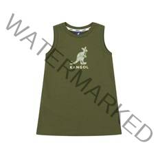 페이즐리 심볼 슬리브리스 원피스 OB 2008 카키