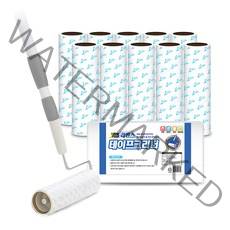 리벤스 스탠드형 테이프크리너 본품 + 거치대 + 밀대봉 + 리필 10p 세트, 1세트