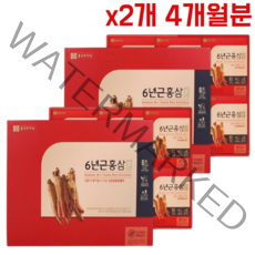 종근당 6년근 홍삼 골드 80ml 2개 120포 4개월분 홍삼농축액 홍삼음료 선물 생활활력