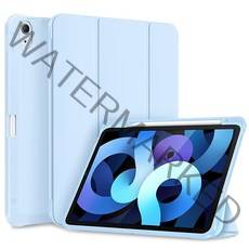 Fintie 패드 에어 45세대용 슬림 케이스 10.9인치 TPU 커버와 펜슬 홀더 포함 오토 슬립웨이크 컴포지션 북, Sky Blue