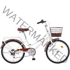 2021 스마트 클로이22 인치 바구니 여성용자전거, 라이트핑크