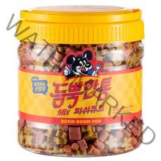 붐붐포 듬뿍한통 피쉬큐브 믹스 강아지 져키, 황태 + 연어 + 참치 혼합맛, 1개