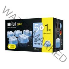 BRAUN 클린 앤 리뉴 면도기 세정액, CCR (6개입)