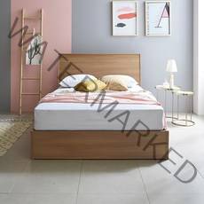 에바 평상형 침대(독립스프링SS), 내츄럴오크