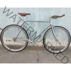 픽시 자전거 자전거픽시 탄소 크래식 입문 픽시자전거 가벼운 가성비, 빈티지 도금 선반 +50 실버 휠 세트