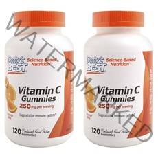 닥터스베스트 비타민 C 250mg 오렌지 블리스 구미 비건, 120개입, 2개