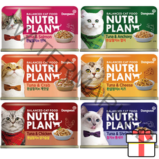 동원 뉴트리플랜 고양이 습식 캔, 흰살참치와 닭가슴살 48캔