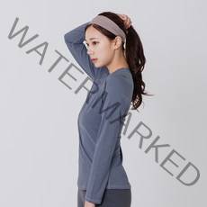 벨라니즈 여성용 베이직 롱 슬리브 요가복 상의