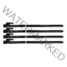 앤트 강철 단조 텐트팩 20cm, 블랙, 4개입