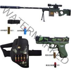 배틀그라운드 스펀지총 kar98k 카구팔 배그총 풀세트 모신나강 awm 너프건 저격총 남자초등학생선물, F + 키 120cm