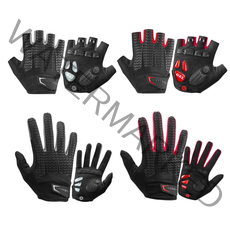 락브로스 자전거장갑 반장갑 S169 실리콘 젤패드 미끄럼방지 충격완화, 긴장갑, 블랙그레이