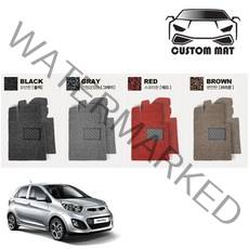 커스텀 모닝 코일매트 카매트 풀확장 전차종 커스텀제작, 모닝(04~07년)확장형 1열+2열일체형 브라운, 기아