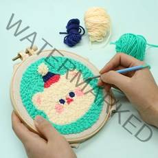 핑크풋 쪼꼬미 친구들 펀치 니들자수 집콕 취미 생활, 단품