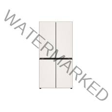 [색상선택형] LG전자 디오스 오브제 4도어 냉장고 글라스 875L 방문설치, 베이지(상단), 베이지(하단), M873GBB031S