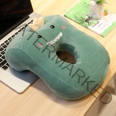 트윈브로 큐티 캐릭터 낮잠 휴대 책상용 베개 쿠션, 01 공룡