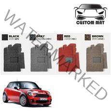 커스텀 미니쿠퍼 코일매트 카매트 풀확장 전차종 커스텀제작, 미니 컨트리맨 1세대 (R60 11~17년) 2열 컵홀더 없음 ( 2열일체형) 레드, 미니