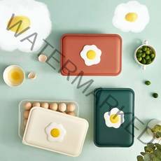 계란후라이 에그트레이 달걀보관함 계란보관함24구 냉장고정리 에그트레이 3color, No.03 계란후라이 에그트레이 레드