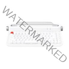 엑토 레트로 미니 블루투스 멀티페어링 키보드, 화이트, B305, 텐키리스