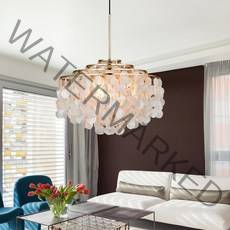 자개펄 조가비 골드홀릭 3등 베르판 펀 샹들리에 펜던트조명 북유럽식탁등 램프포함, 주광색(하얀빛)