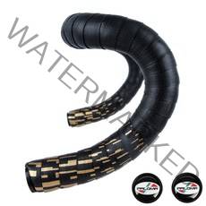 픽시자전거 Paloma로드바이크 가지고 간 굽은핸들 밴드 스트랩 유성우 그러데이션색 편안한 통기, T04-유성 블랙골드 1대해