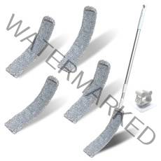 핌 틈새 먼지 청소 밀대 + 길이조절봉 + 걸레포 5p + 틈새솔 + 이지벽걸이 세트, 1세트