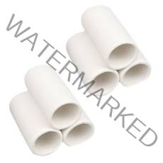 수족관 장식용 3구파이프 놀이터 화이트 ST-163-2, 2개입